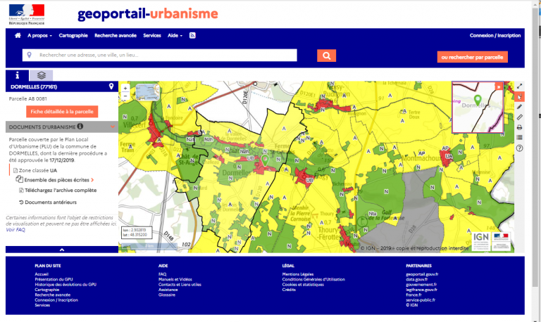 Cl S De Lecture Du Plan Local Durbanisme Sur Le Site Geoportail