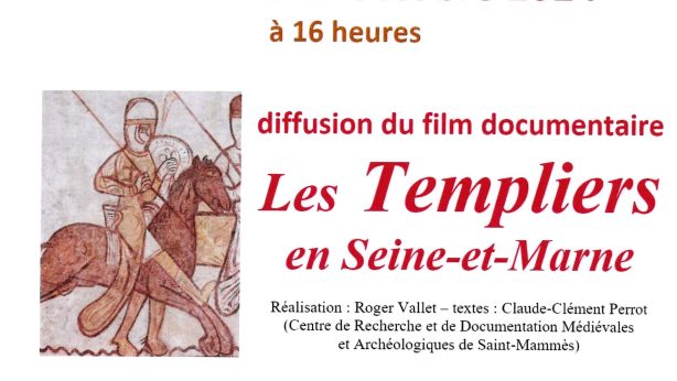 L’ASPHD organise le Dimanche 27 Octobre 2024 à 16h une conférence avec projection d’un film “Les Templiers en Seine-et-Marne” à la salle des fêtes.